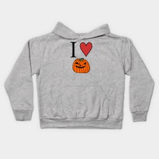 Halloween Horror Pumpkin Love Kids Hoodie